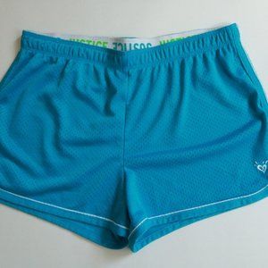 Justice Blue Mesh Shorts